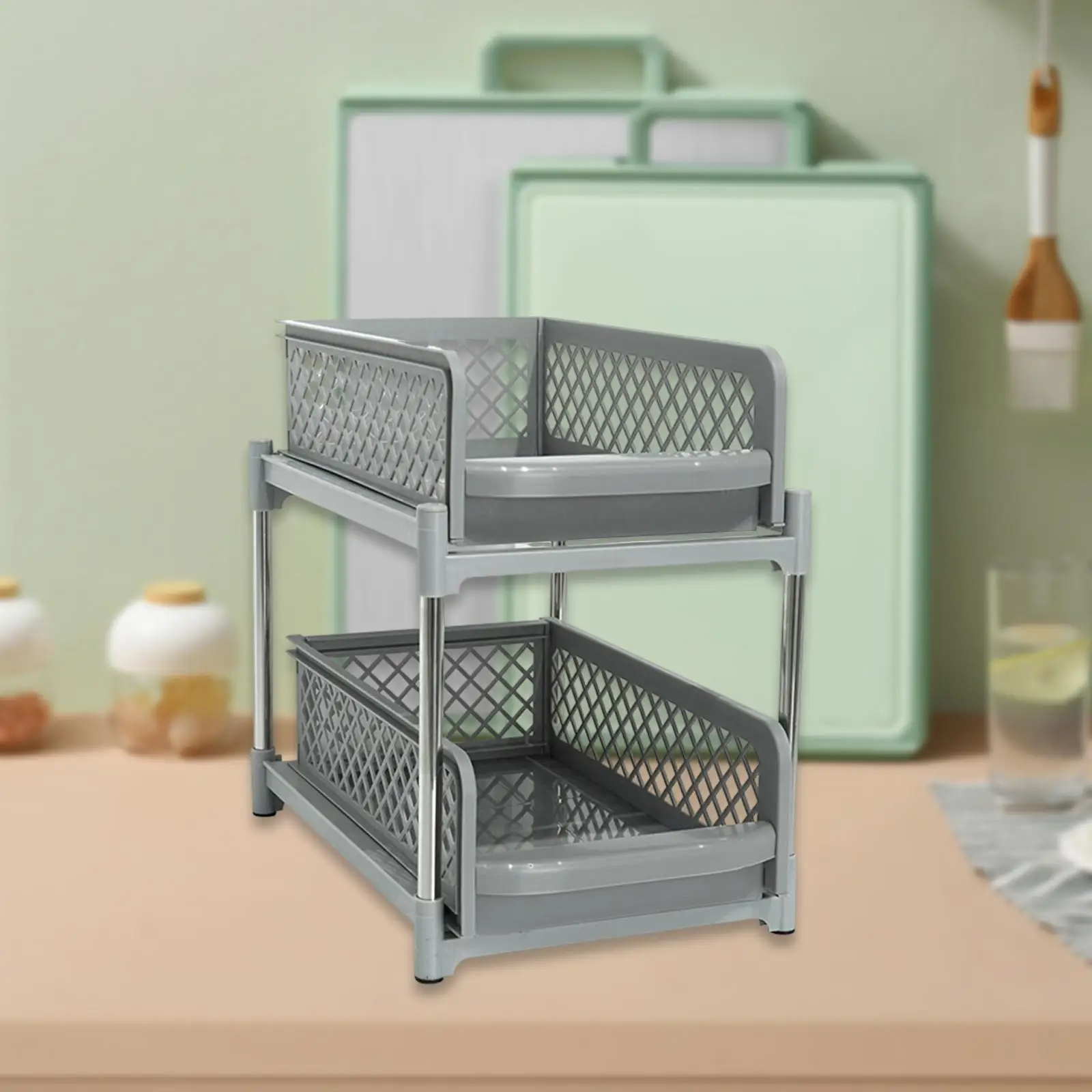 

Настенный держатель для шампуня и ванной, 2-х ярусный