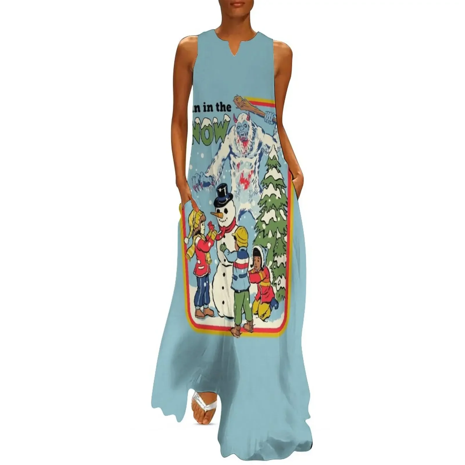 

Fun in the Snow Long Dress evening dress dress summer Female clothing prom clothes