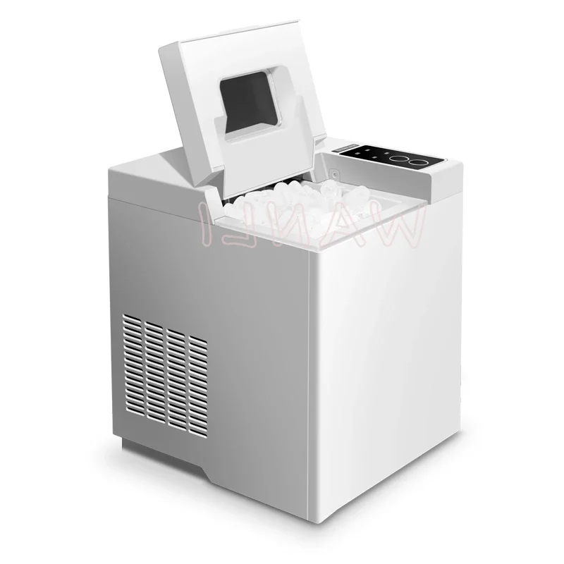 เครื่องทำน้ำแข็งไฟฟ้า15กก./เครื่องผลิตน้ำแข็งทรงกระสุนกลมแบบพกพาบาร์คาเฟ่เล็กๆ220V