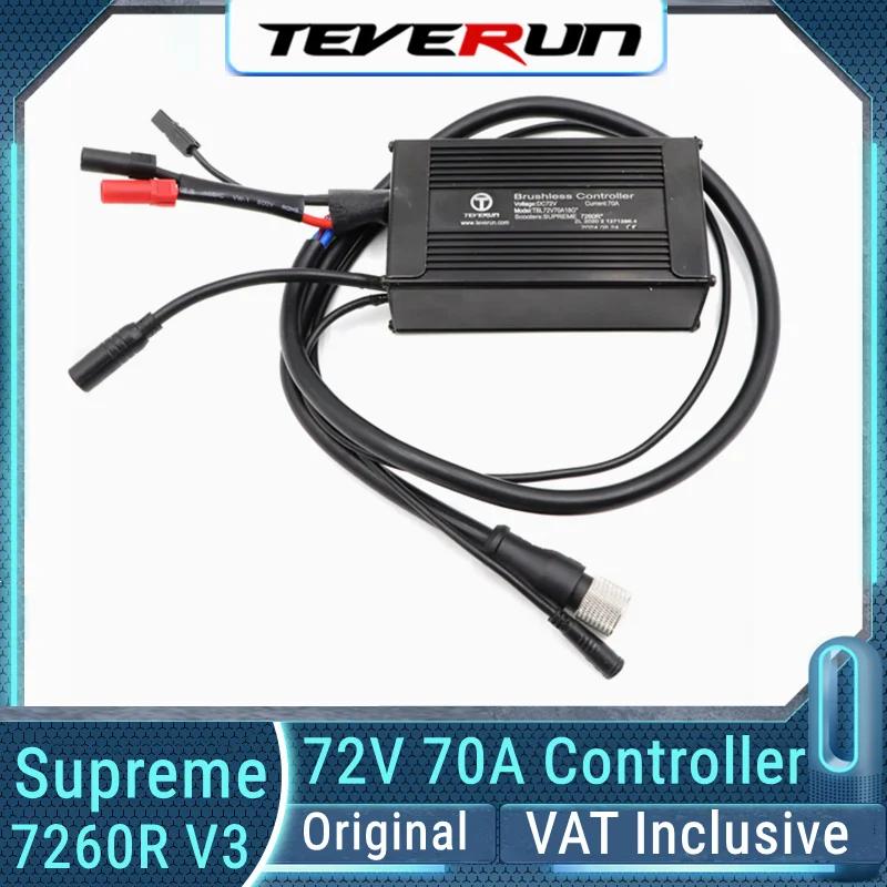 Original 72V 70A Controller For 2024 Newest Version Teverun Fighter Supreme 7260R with PKE GPS Function 72V Sine Wave Controller