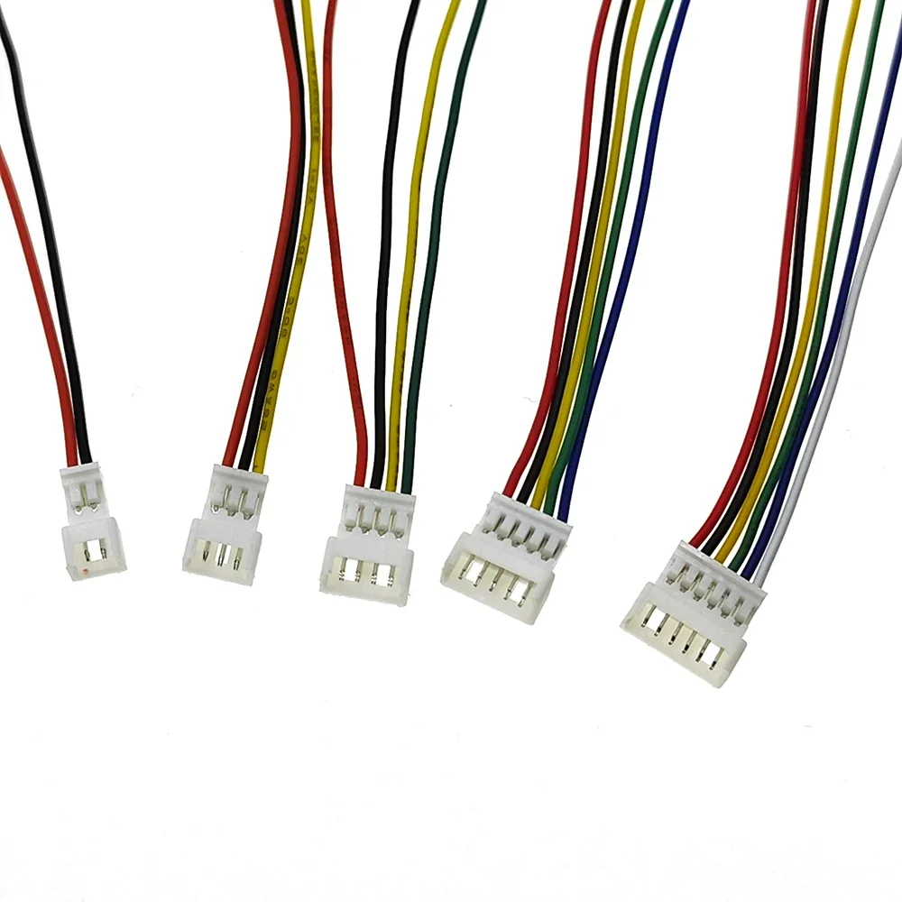 10Pairs JST1.25 Mannelijke Vrouwelijke Draad Connector Pitch1.25mm 2 3 4 5 6P JST Plug Jack Terminal Kabel Connector Lengte 10CM