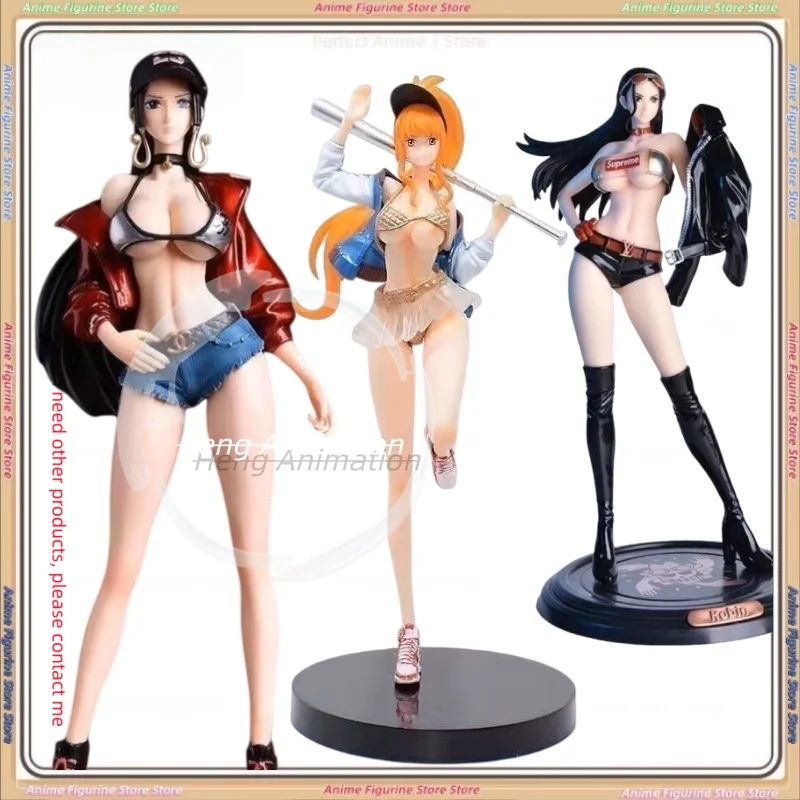 

Цельная уличная одежда Нами Робин Императрица Аниме Фигурка Хэнкок Подарочный орнамент Коллекционный