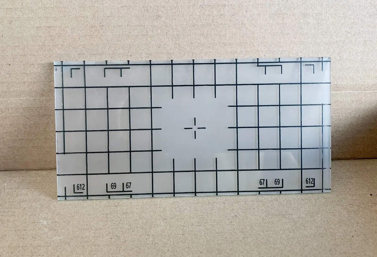 ProScope New Ground Glass 6x12'' Focusing Screen with Grid 127x63x1.8mm