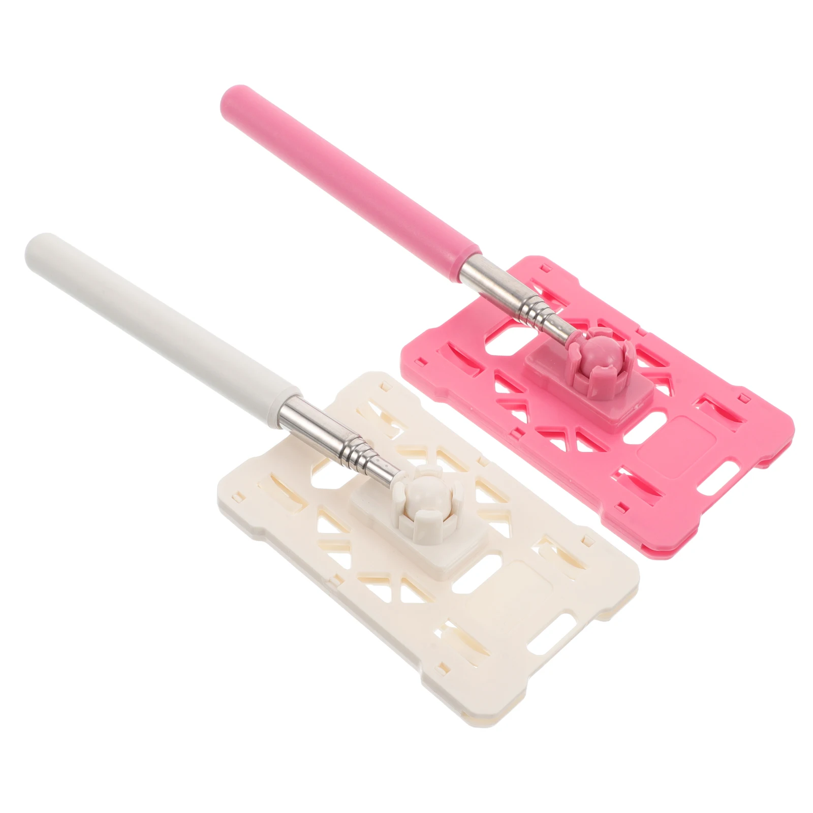 

2pcs Car Parking Ticket Holder Stainless Steel Abs Plastic Extendable Windshield Clip Durable Weatherproof Visible Rearview