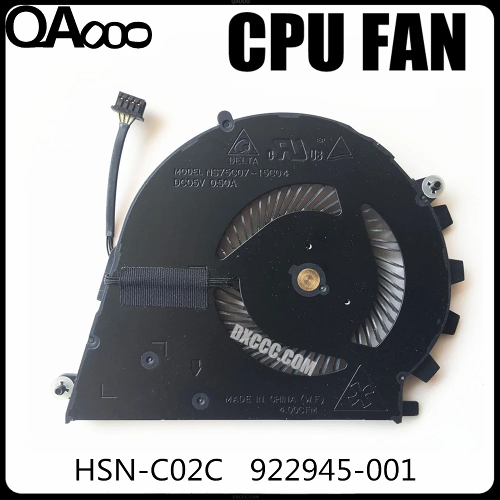 840960-001 / 922945-001 وحدة المعالجة المركزية مروحة ل HP ZBook ستوديو 15 "G3 G4 وحدة المعالجة المركزية و GPU مروحة التبريد HSTNN-C88C HSN-C02C