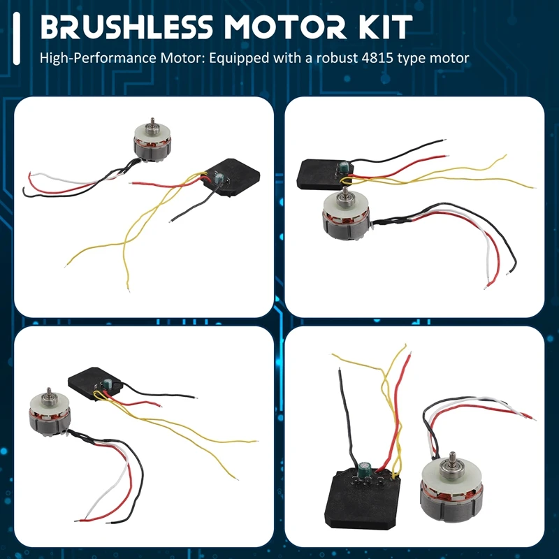 Motor sin escobillas 4815 para cortadora de hierba, Motor para corte y recorte de hierba eficiente, 21V