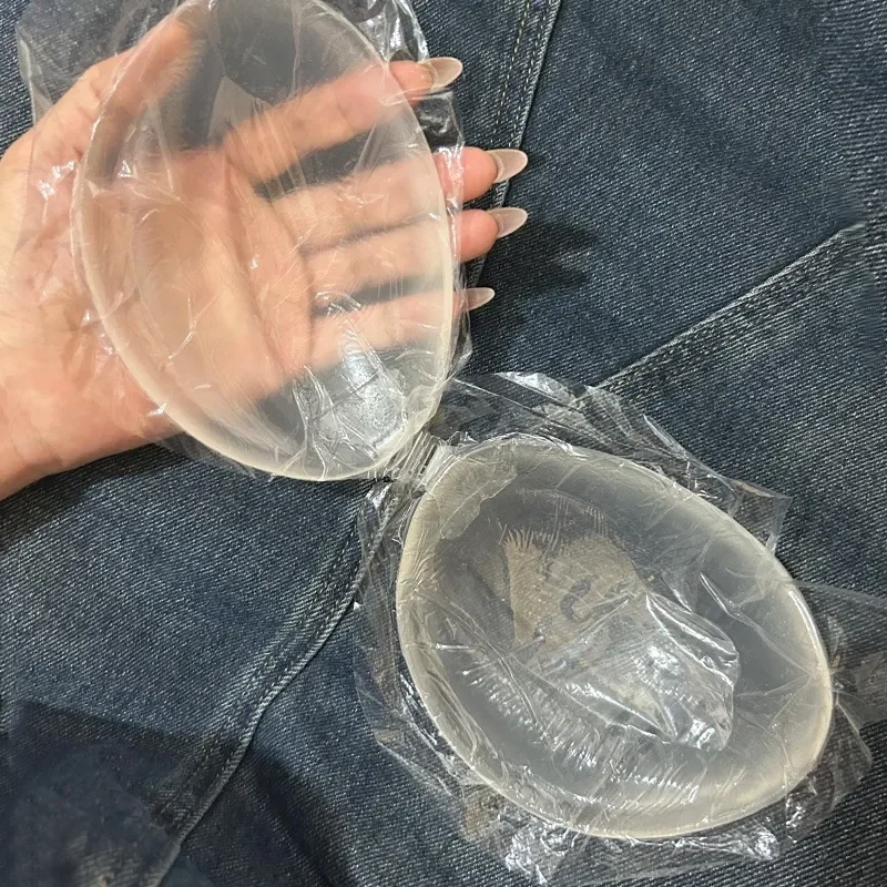 SiliconeTransparent Self-Adhesive Invisible Bras Push Up Woman Thickened Chest Stickers Gathered Bra Invisible Underwear