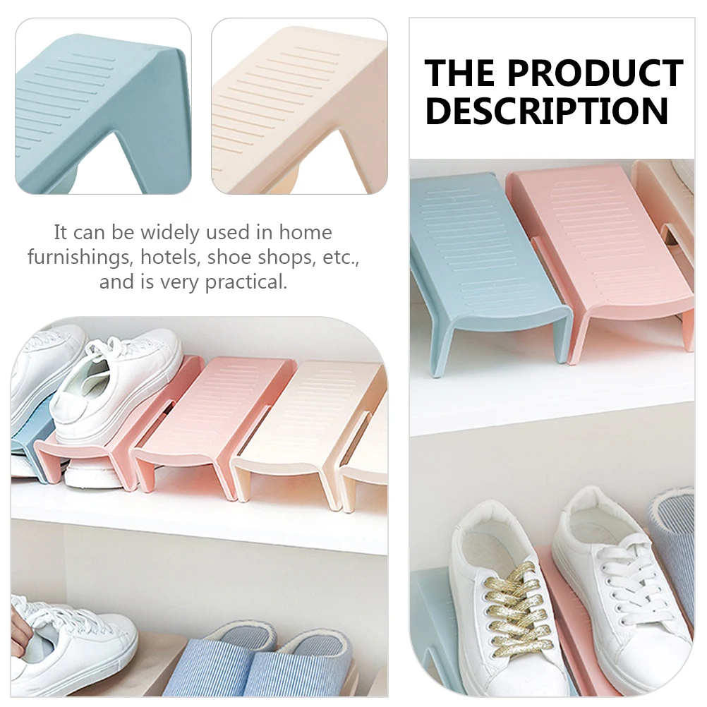 

4Pcs Shoes Rack Home Shoes Holder PP Material Non-Slip Design Space Saving Storage Organizer Footwear Storage Rack