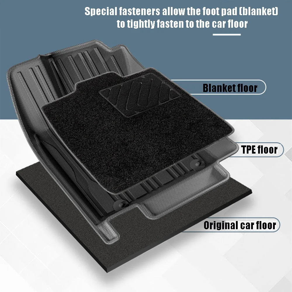 Rubber Floor Mat For BYD Dolphin Mini Seagulls EV 2025 Trunk Mats Waterproof Non-slip Carpet Back Seat Protector Boot Liner Tray