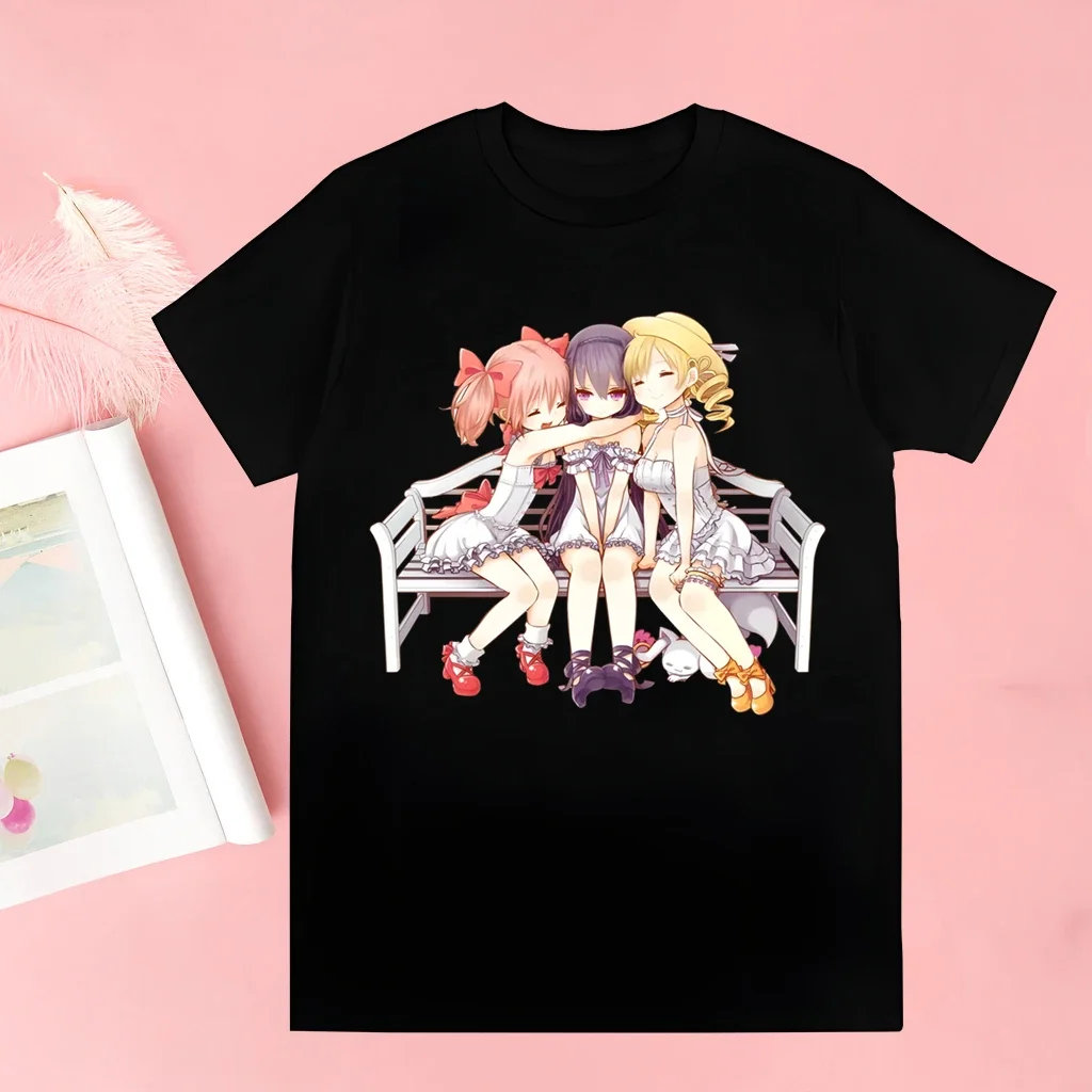 

Madoka Magica Puella Magi T Shirt Men 90s Graphic T-shirt Harajuku Tops Tee Cute Short Sleeve Tshirt Male Tshirts