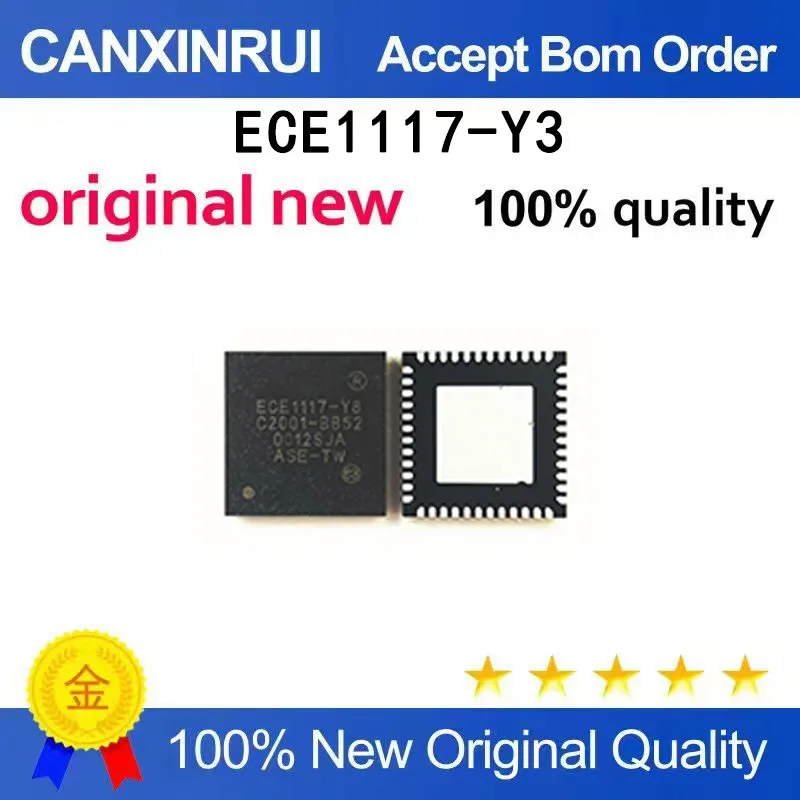 (5-100 pieces)Brand new original ECE1117-Y31-TR ECE1117-Y3 square QFN48 in stock