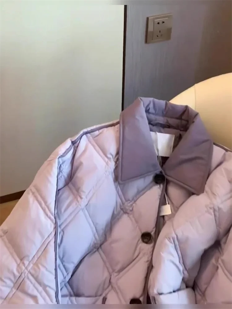 세련된 보라색 코튼 스웨트 셔츠 카디건 남성용 가을 겨울 패션 캐주얼 다기능 따뜻한 개인용 겉옷