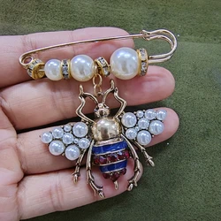 Trendy Design Animal Bee Pearl Brooch Jewelry For Women Accessory Jewelry Wholesale
