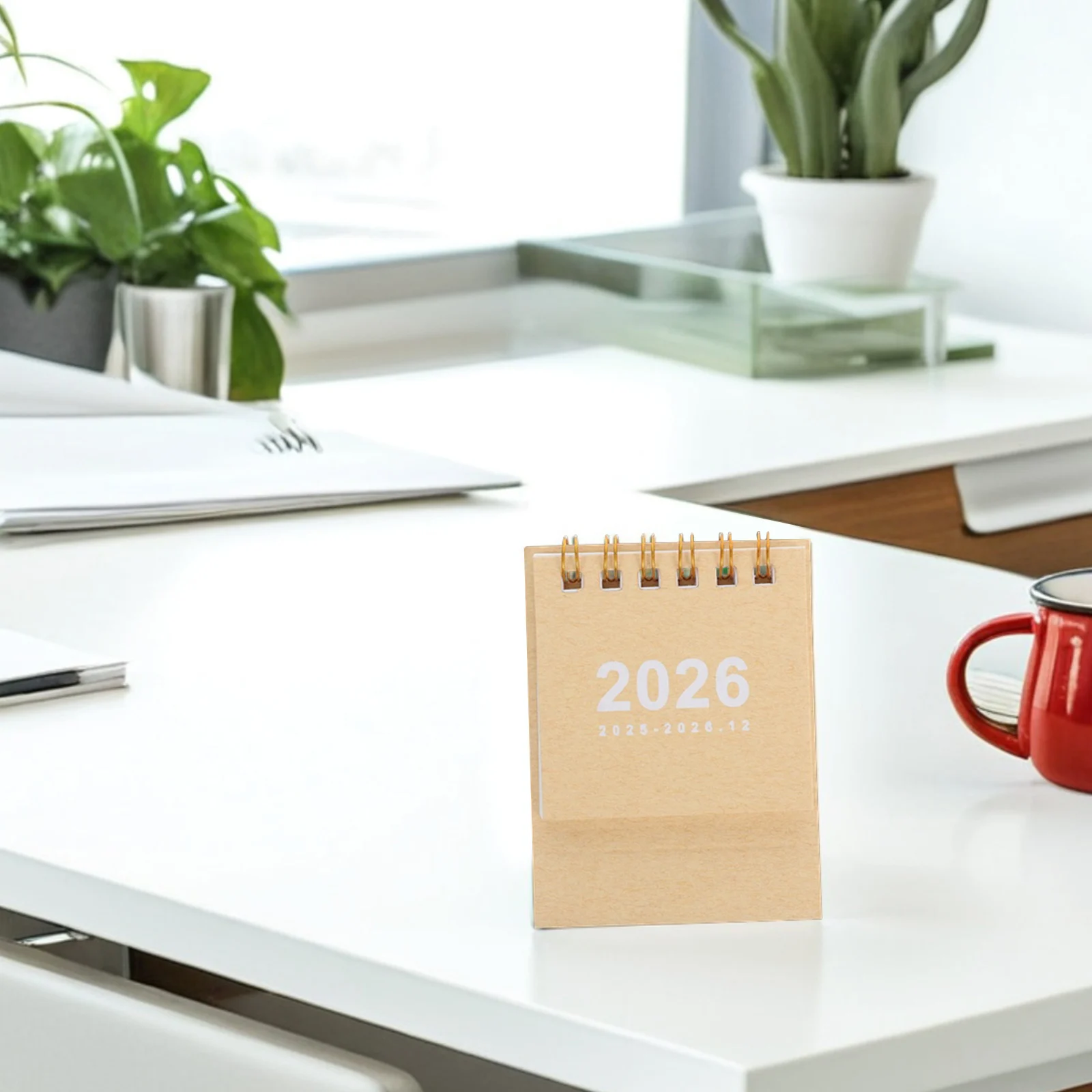 

Minimalist Desk Calendar 2026 Portable Small Desktop Block Calendar Tear Off Daily Pages Efficient Planning Tool for Office Home