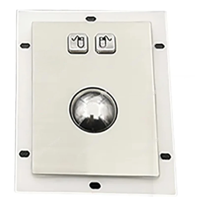 IP65 Waterproof Vandal Resistant Stainless Steel Industrial Trackball Mouse High Precision Rugged Machine Control Accessory