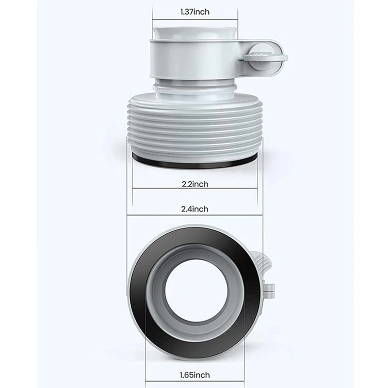 Adaptador de conversão de mangueira de jardim, 4 unidades, conectores de mangueira reutilizáveis para portas de bomba de filtro intex, acessórios de piscina