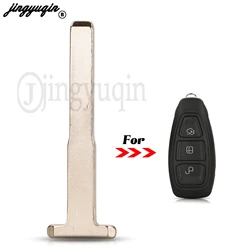 jingyuqin 1/10pcs For Ford Focus C-Max Mondeo Kuga Fiesta B-Max FOB Smart Remote Car Key Uncut Blade Replacement