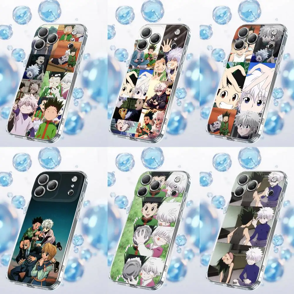 

HxH H-Hunter Gon Freecss Killua Zoldyck Phone Case For iPhone 17,16,15,14,13,12,11 Plus,Pro,Max,Plus,E,SE4,Air,Mini Transparent