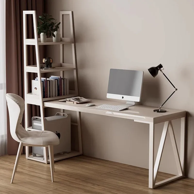 European Legs Drawers Office Desk Reception Storage Metal Bookshelf Computer Desks Supplies Bedroom Mesa De Escritorio Furniture