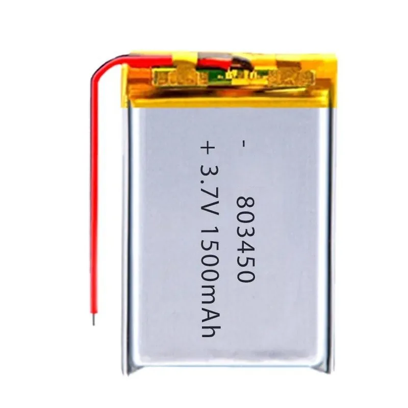 [New] [803450] for Beauty Instrument Polymer Lithium Battery 1500mAh 3.7V 5pcs Multi Purpose UN38.3 Certified Replacement Bat