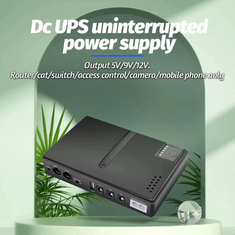 

DC1018L router 5V/9V/12V optical terminal monitoring, backup UPS uninterruptible power supply (no battery)