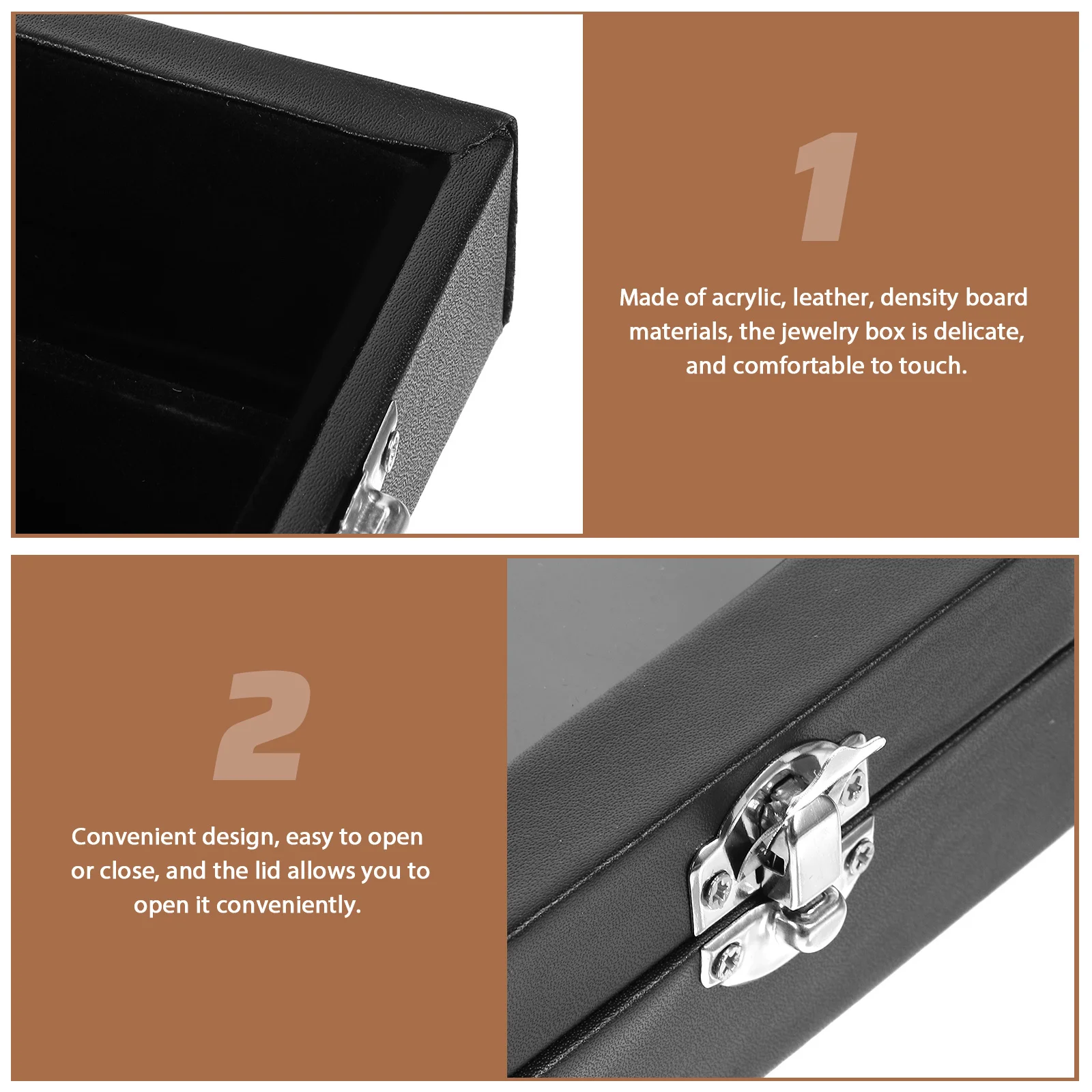 

Jewelry Organizer Box Acrylic Display Storage For Necklaces Earrings Pendants Brooches Hairpins Travel Lightweight