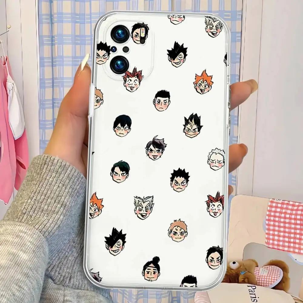 حافظة هاتف Amine H-Haikyuus لهاتف Xiaomi Mi 14 13 Pro غطاء خلفي شفاف للغاية لهاتف Xiaomi Xiaomi 14 13P غلاف شفاف