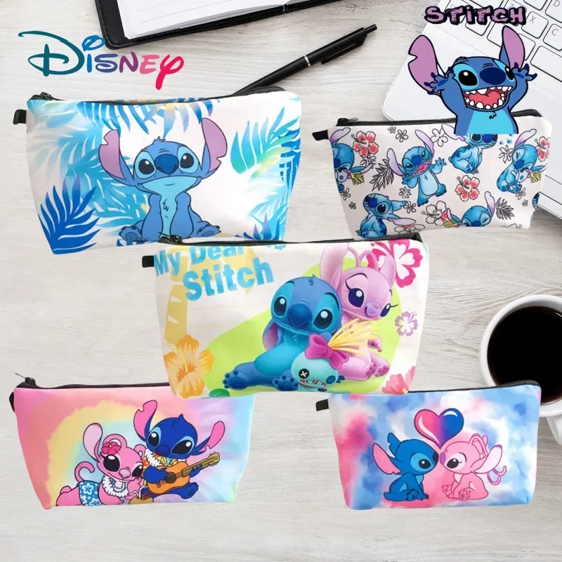 

Disney Stitch Girls Makeup Bag Kawaii stich Cosmetic Bag Anime Cartoon Stich Washing Bag Pencil Case Girl Christmats Gifts