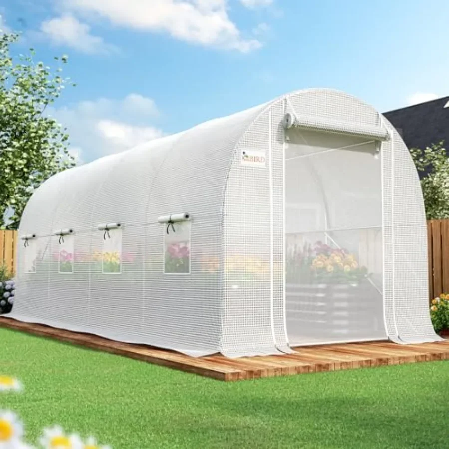 Premium 15x7x7FT house for Outdoors, Galvanized Steel Frame