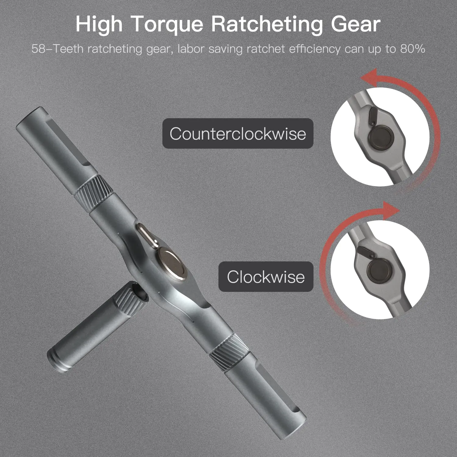 DUKA/ Atuman 24 in 1 Ratchet Screwdriver Set with Detachable Handle S2 Alloy Bits for Watch, Computer, Electronics Repair