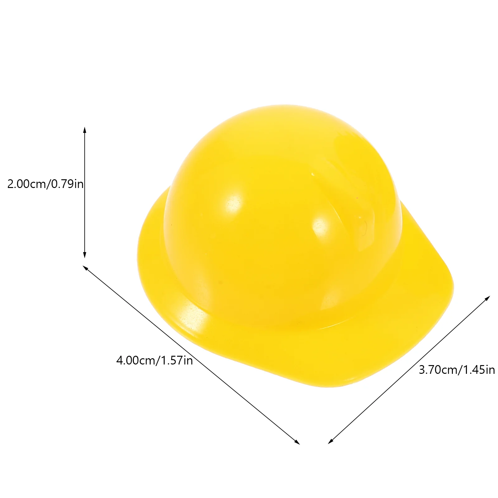 40 Uds Mini sombrero de construcción cascos en miniatura juguetes para bebés trabajador pastel Topper accesorios de plástico para mascotas para