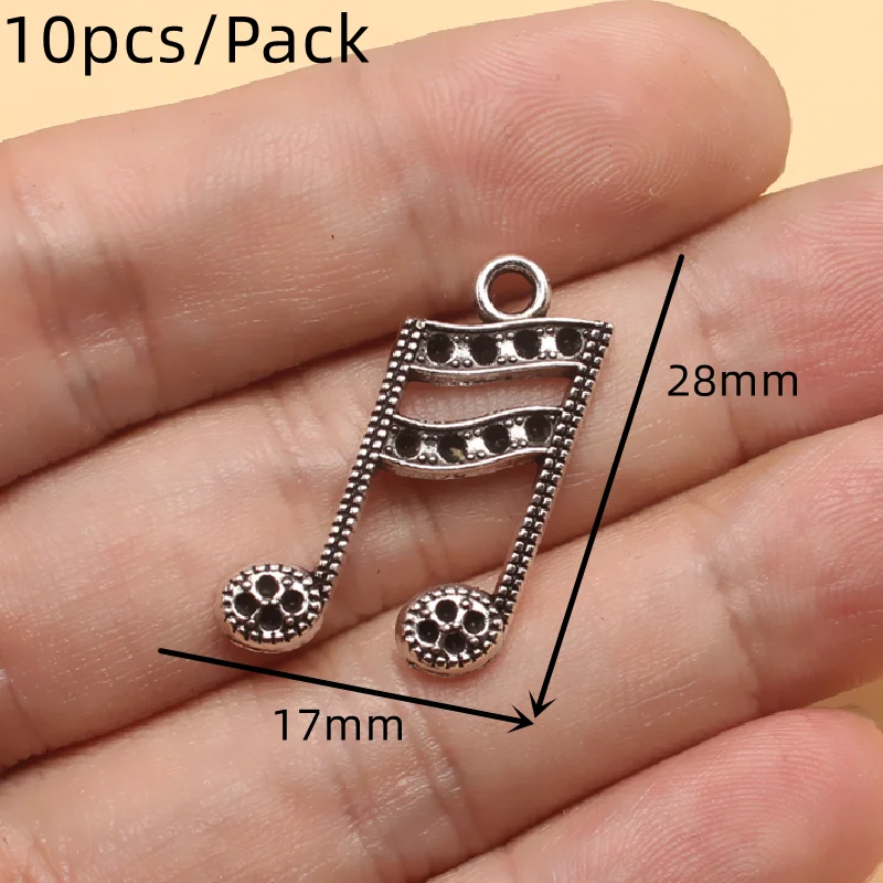 1pack Mixed Musical Instrument Alloy Pendant DIY Charms Hip Hop Bracelet Earrings Jewelry Crafts Metal Accessories M1604