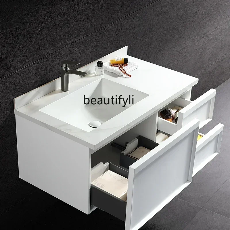 A185 Modern American Bathroom Cabinet Washstand Washbasin Bathroom Mirror Cabinet Smart Mirror Combination