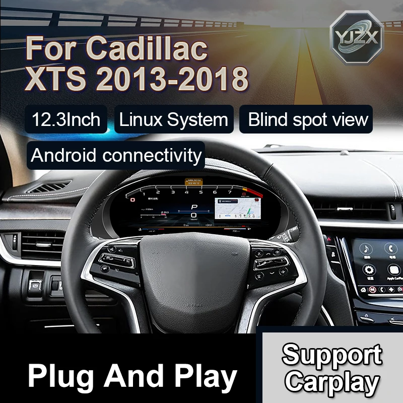 

Car accessories 12.3"-Inch Digital Speedometer Lcd Instrument Cluster with Carplay Car Dashboard Upgrade For XTS 2013-2018