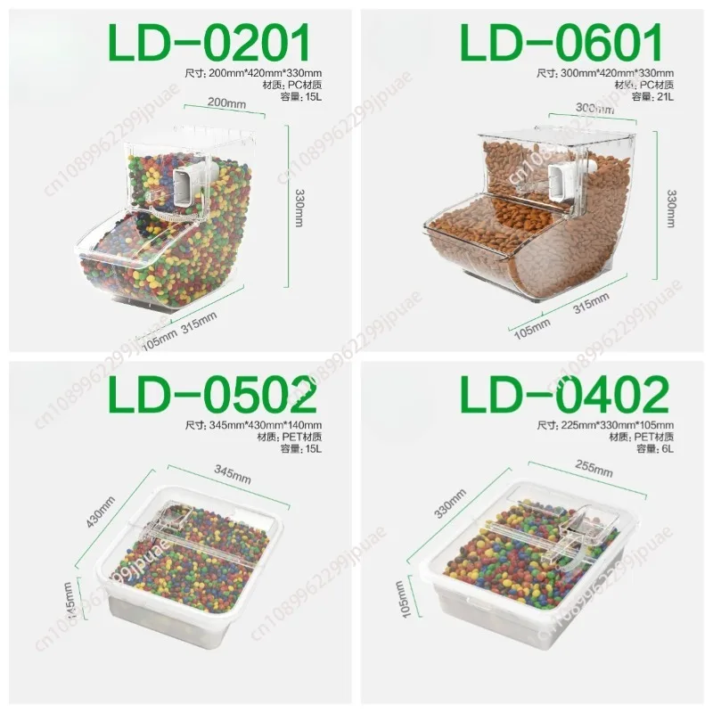 Food Storage Container Nuts Candy Display Bin Practical Retail Organizer for Supermarket Grocery Shop