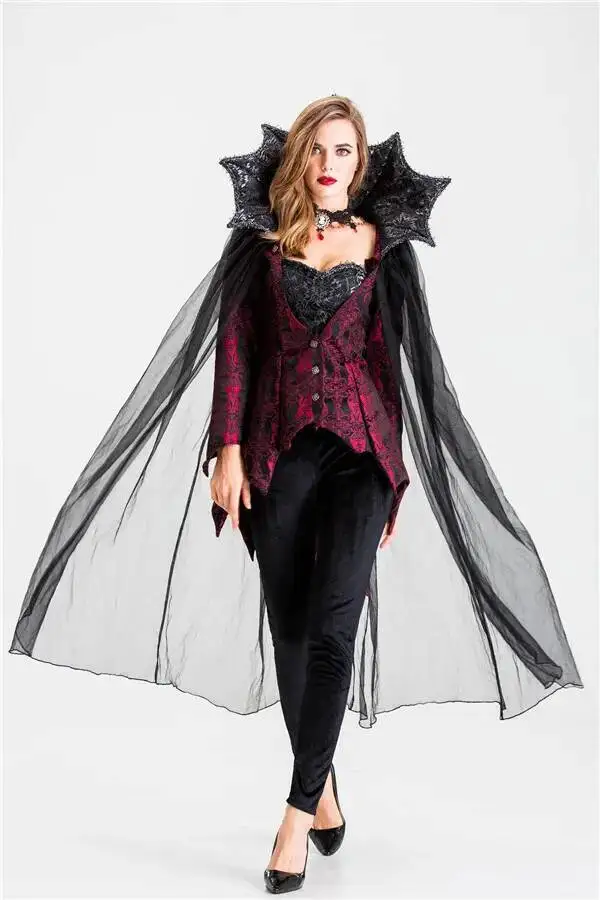 

New Halloween Queen Bar DJ Performing Vampire Bat Zombie Costume