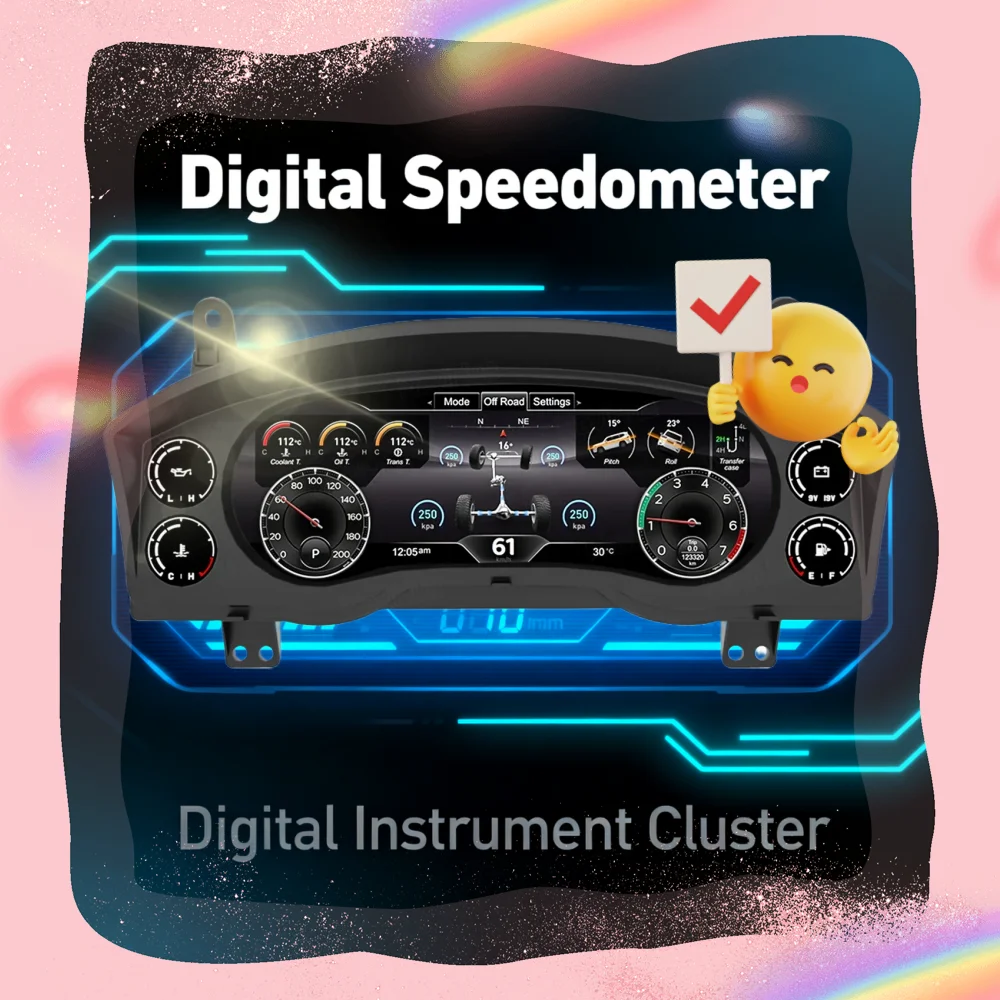 

Автомобильный цифровой кластер для Toyota Land Cruiser LC200 2008-2021, ЖК-спидометр, многофункциональный прибор, приборная панель, цифровая Virtua