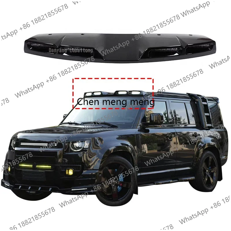 NEW Waterproof Gloss Black Roof Top Light Bar LED Lamp for Land   Defender 90 110 130 L663 2020+