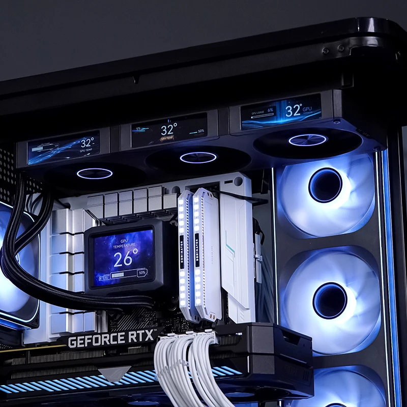 JONSBO TF3-360SC 水冷クーラー　ホワイト Jonsbo TF3-360SCW Water Cooled Radiator Screen Display ARGB