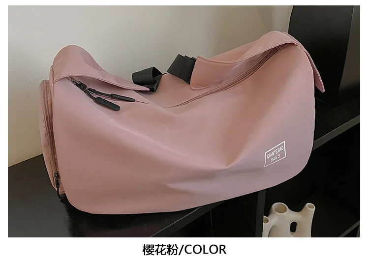 Stylish Nylon Gym Tote for Women Spacious Shoulder Bag  for Workouts Short Business Trips Waterproof Sport Swimming Bags