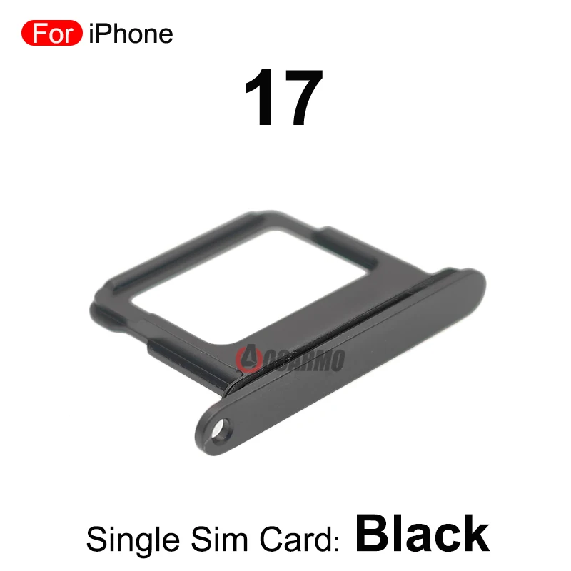 For iPhone 17 Dual SIM Card Single Sim Tray Slot Black Purple Blue Green White Purple eplacement Parts