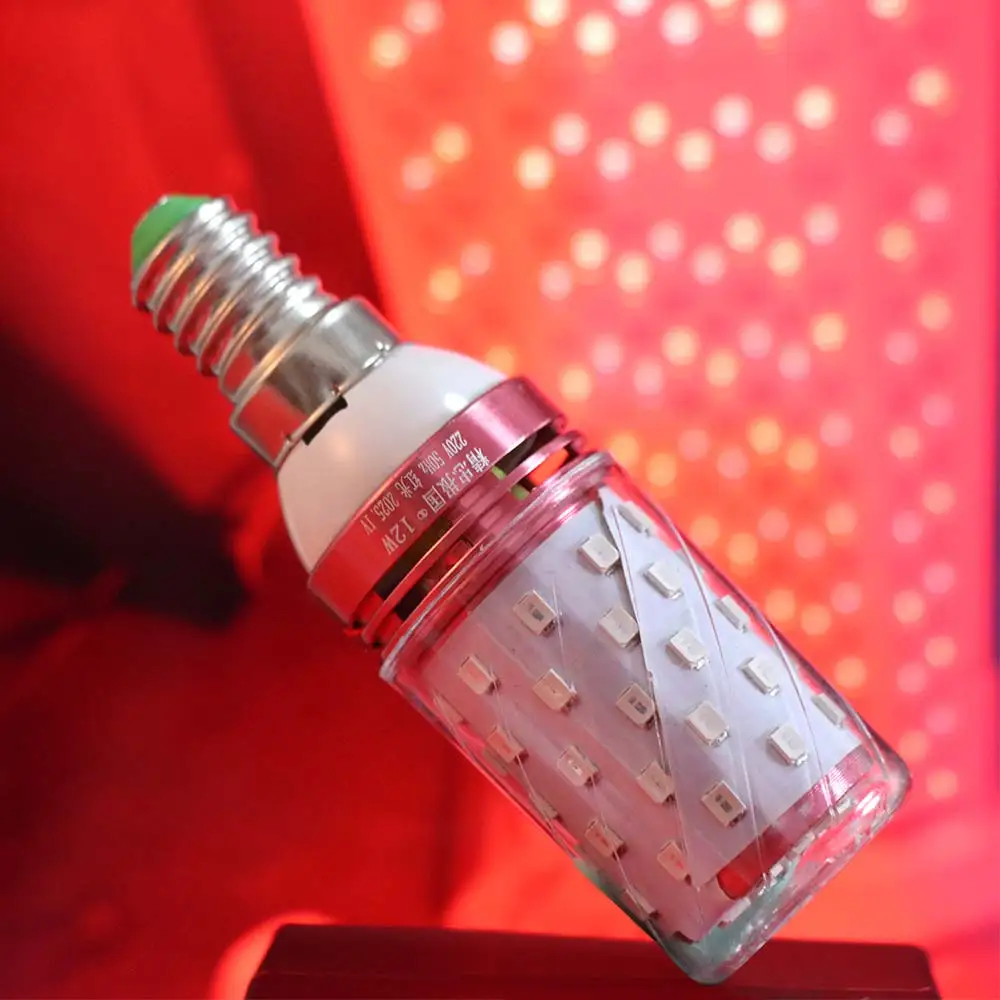 Red Color E14/ E27 Corn Lights High Brightness Energy Saving New Year Lantern Light Bulb Replace No Flicker Small Screw Lamp