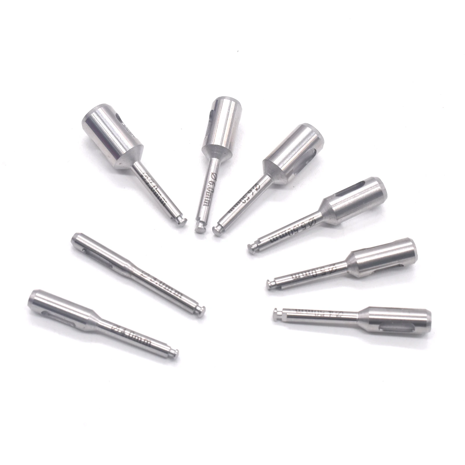 8pcs/box Dental Implant Trephine Bur Drill Tissue Punch Stainless Steel Planting Tools Surgical for Low Speed Machine