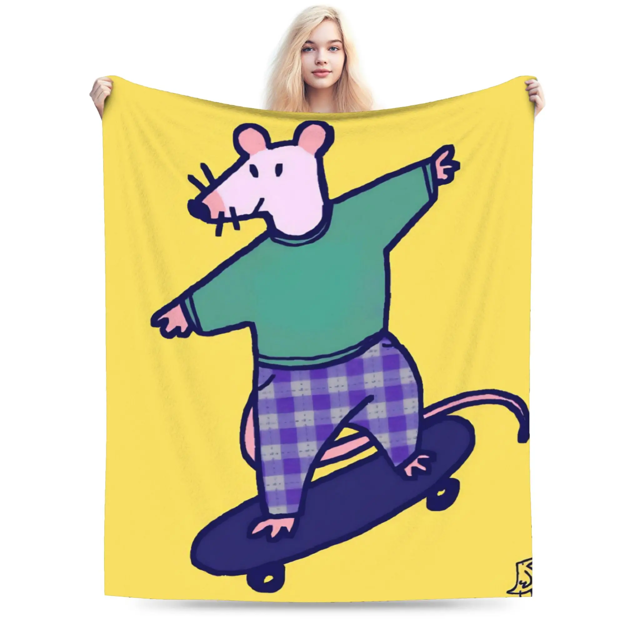 Maisy Mouse Blanket Multiple Sizes Super Soft Cozy  Throw Blankets for Sofa Couch and Bed