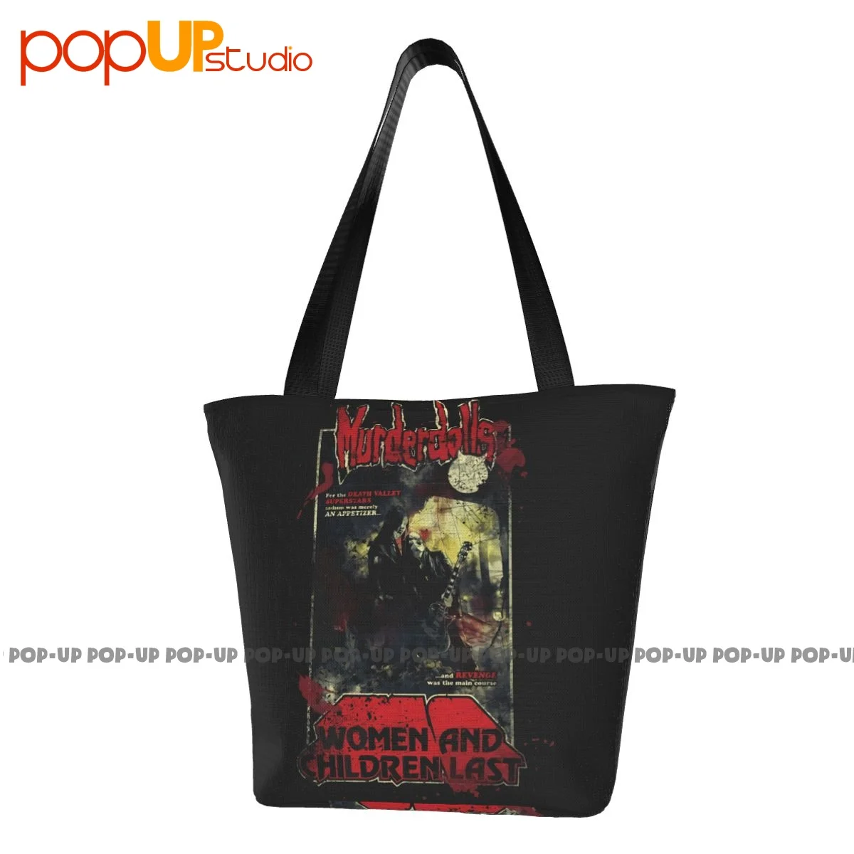 Murderdolls 80S Horror Vintage Poster Band Fashion Handbags Lunch Bag Shopping Bag Grocery Bag