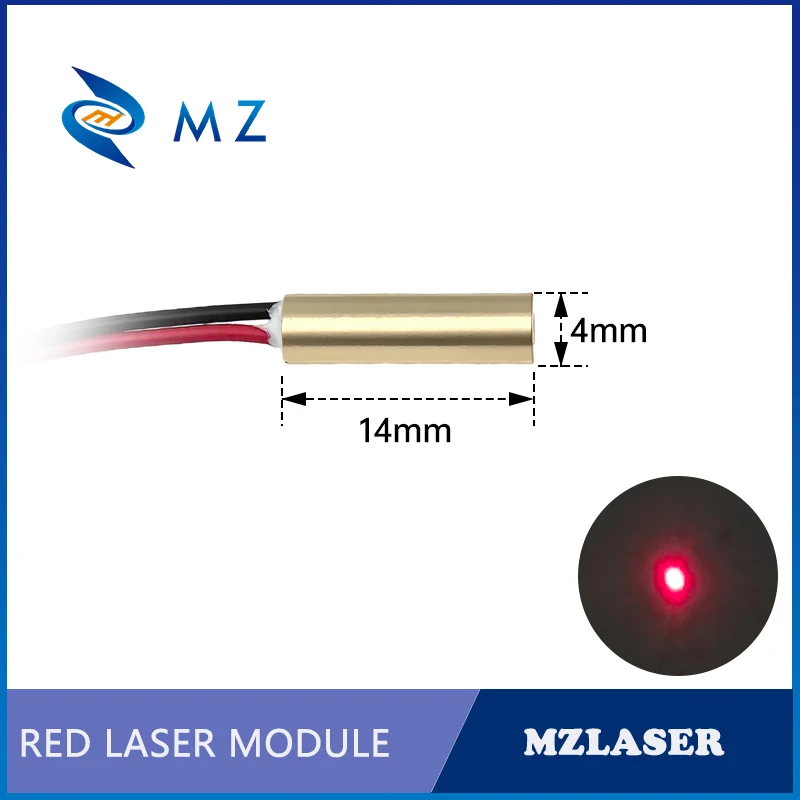 Compact Small Size Red Dot Laser Diode Module 650nm D4mm 0.5mW 1mW 5mW 10mW 3V High Integration Industrial Grade Spot Laser