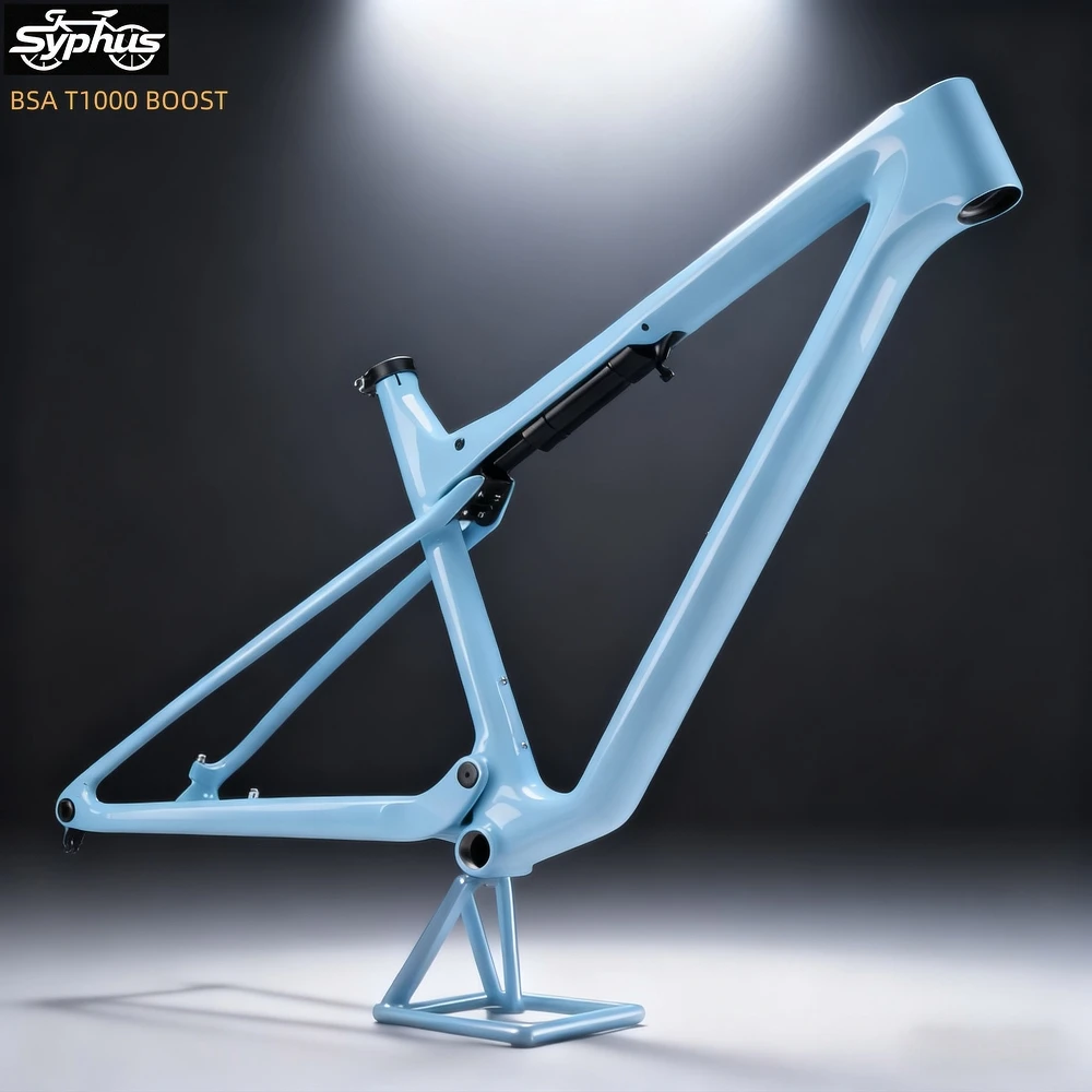 

2025 T1000 carbon fiber mountain bike frame full suspension bicycle frame BSA carbon fiber frame