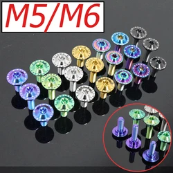 FLAWLESSTI Gr5 Titanium Shoulder Bolt Bodycover Bolt M5 M6 For Honda Yamaha Kawasaki BMW