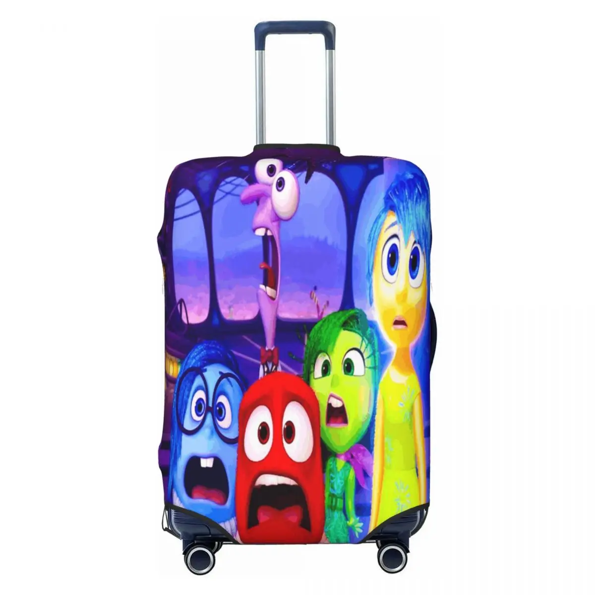 

Funny Inside Out Luggage Cover Protector Washable Travel Suitcase Covers