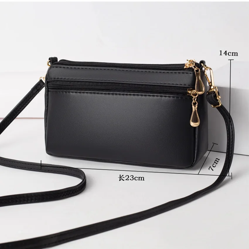 2024 Mini Crossbody Handbag Women\'s Niche Tassel Soft Leather Mailman\'s Purse Bag Ladies High-end Messenger Shoulder Bag